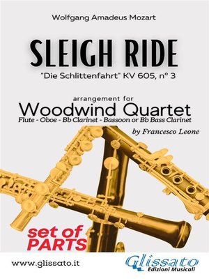 cover image of Sleigh Ride--Woodwind Quartet (PARTS)